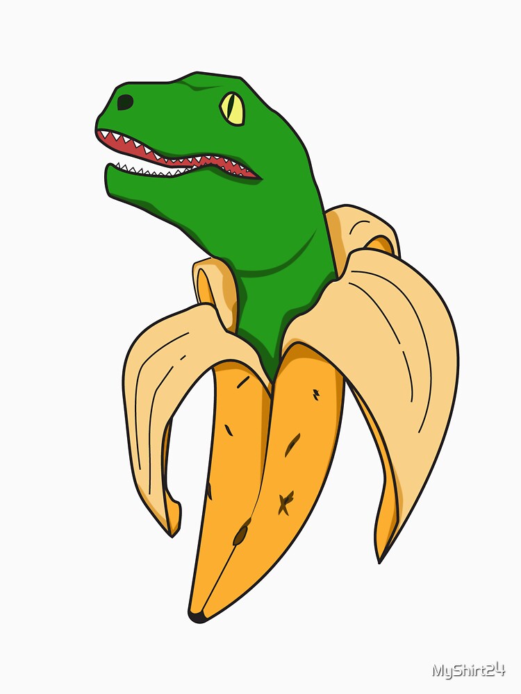 dinosaur with banana head