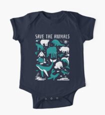 Rette die Tiere - gefährdete Tiere Baby Body Kurzarm