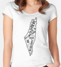 Where There Is Occupation There Is Resistance Women's Fitted Scoop T-Shirt