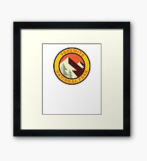 Yosemite Vintage Retro Sticker Framed Print