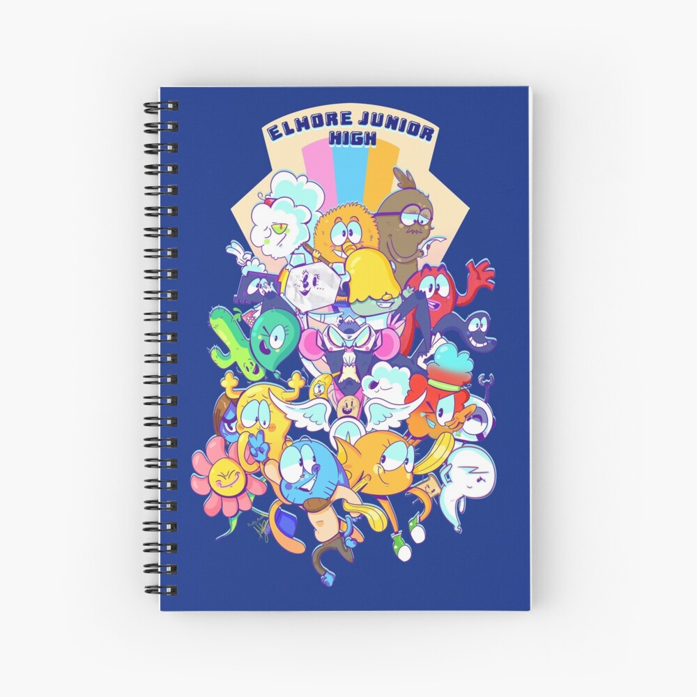 "The Amazing World of Gumball The School" Spiral Notebook by fluffy