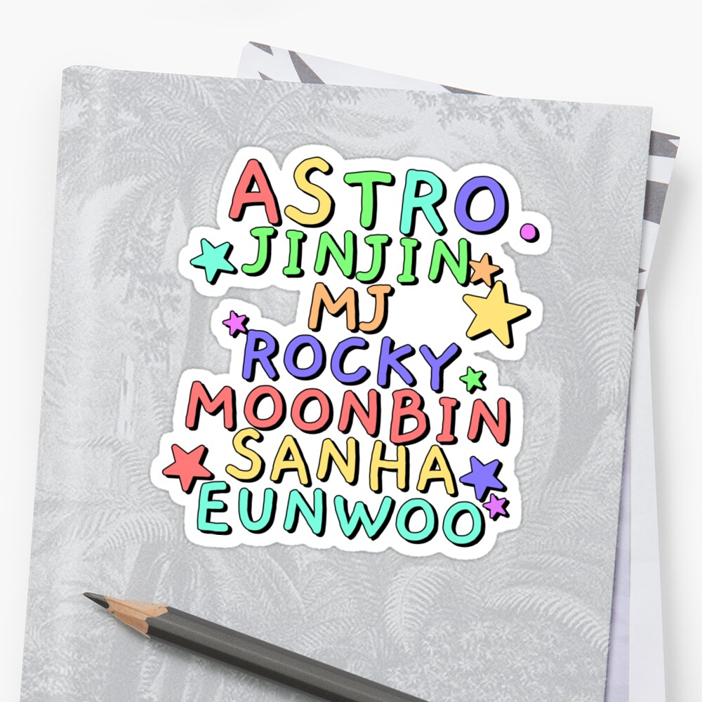 ASTRO (rainbow version) Sticker by shannonpaints Redbubble