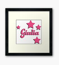 Giulia's first name Framed Print