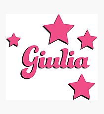 Giulia's first name Photographic Print