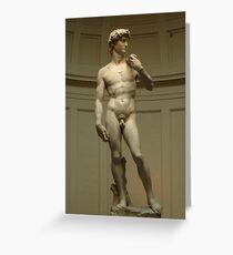 David; Michelangelo's Masterpiece Greeting Card