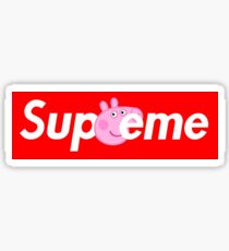 Supreme Peppa Sticker