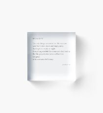 Reality Acrylic Block