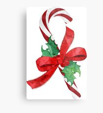 Christmas Candy Cane Metal Print
