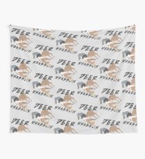 Deer Wrasslin' Wall Tapestry