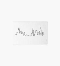 Chicago Skyline Skizze Minimalist Galeriedruck