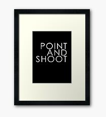 Point and shoot Framed Print