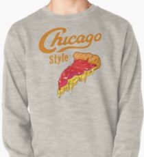 Chicago Style Deep Dish Pizza Pullover Sweatshirt