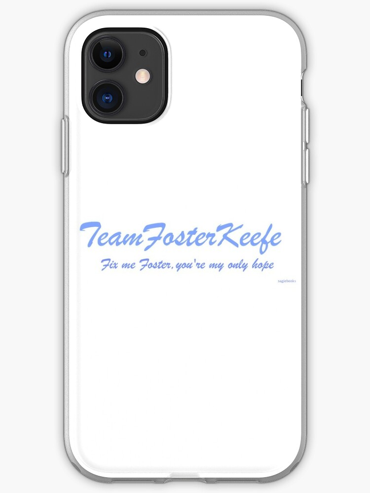 Team Foster Keefe Iphone Case Cover By Sagiebooks Redbubble