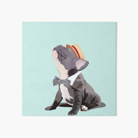 Sweet Frenchie: Singing French Bulldog Art Board Print