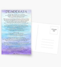 Desiderata Postcards