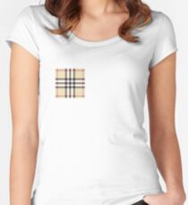 Textur Tailliertes Rundhals-Shirt