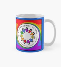 Londonderry Original Logo with Rainbow Swirl Mug