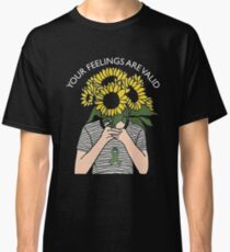Your Feelings Are Valid Sunflower Mental Health Awareness Shirt Classic T-Shirt
