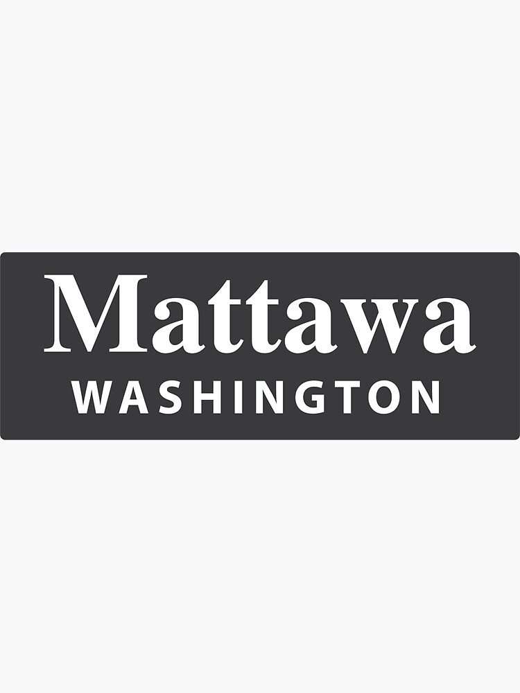 "Mattawa, Washington" Sticker by EveryCityxD1 Redbubble