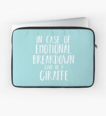 Funny Giraffe Lover Shirt Gift for Men Women Laptop Sleeve