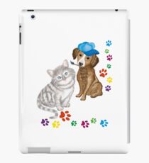 dog and cat pets iPad Case/Skin