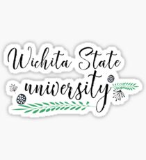 Universität und Hochschule | Doodle Stil 1 | P2 | Wichita State Universität Sticker