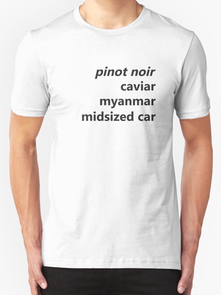 pinot noir t shirt