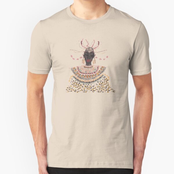 African Lady Slim Fit T-Shirt