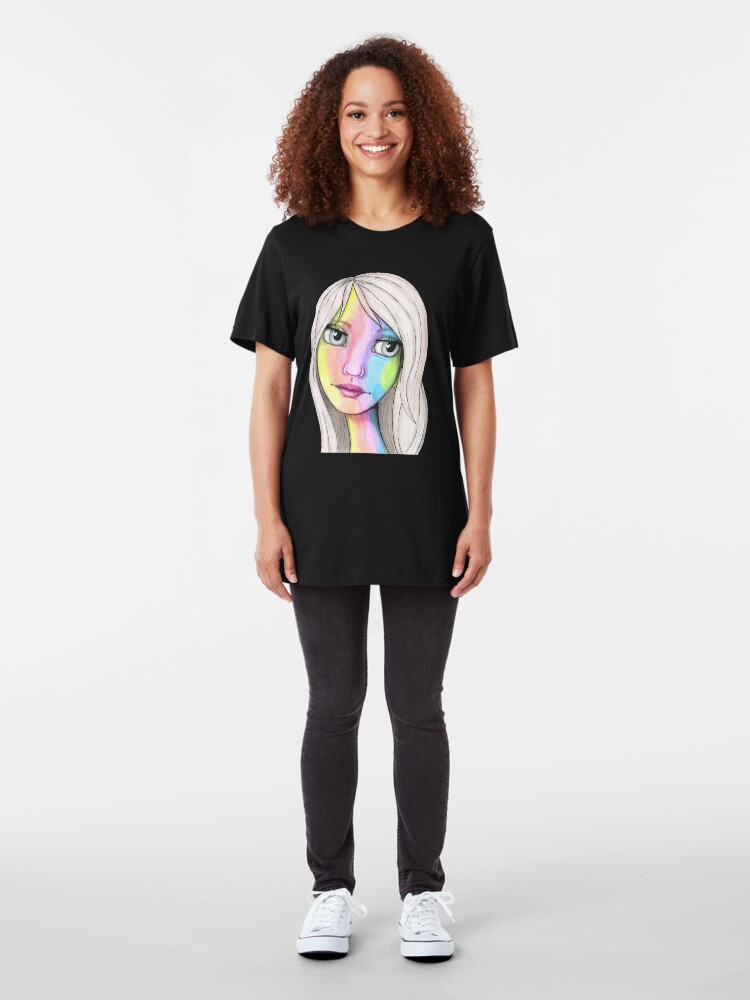 Alternate view of She Loves In Color Slim Fit T-Shirt