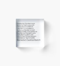 Benedict Cumberbatch Acrylic Block