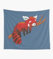 Schlafender roter Panda Wandbehang