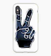 Peace Hand Sign iPhone Case