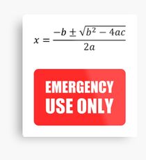 Useless Math Metal Print