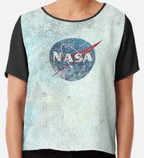 NASA Space Agency Ultra-Vintage Chiffon Top