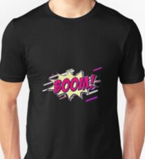 Comic blast Eighties Retro Violet and Purple Unisex T-Shirt