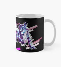 Monster dragon Eighties Retro Violet and Purple Tasse (Standard)