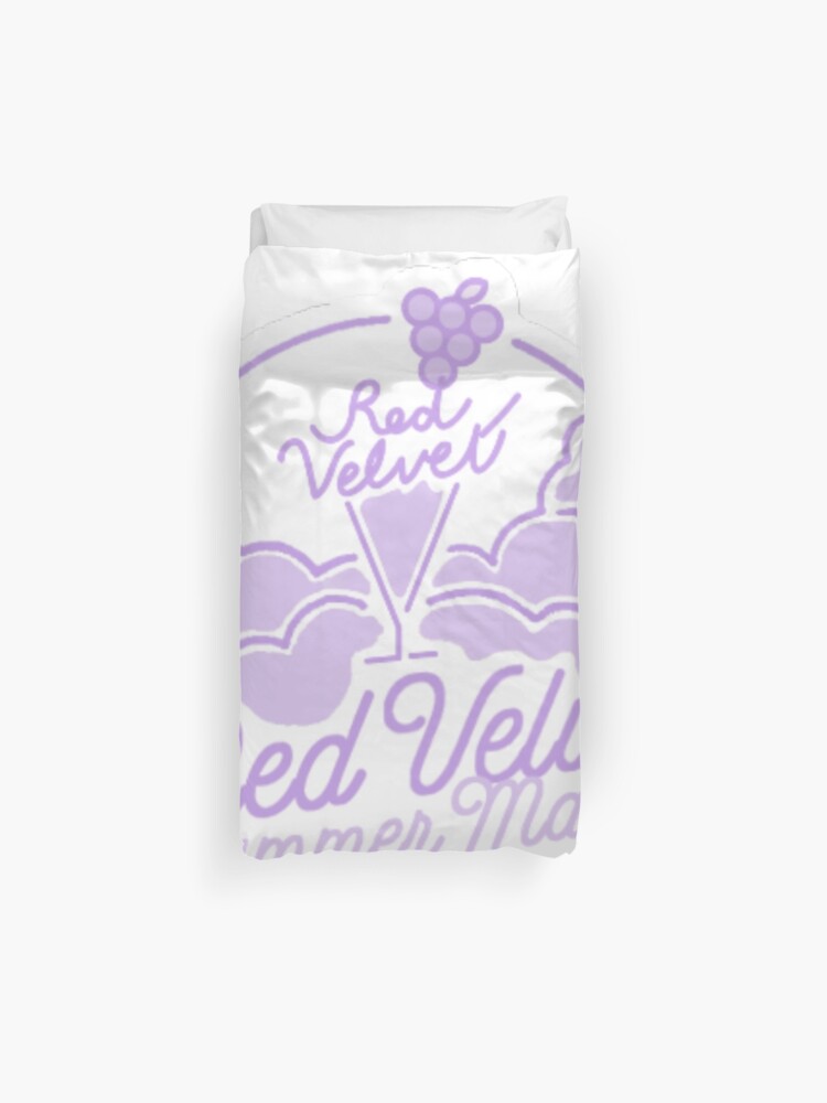 Red Velvet Summer Magic Limited Edition Logo Purple Duvet Cover