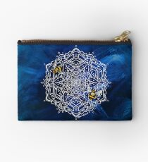 Bolso de mano Bee Dance Mandala A - Textured Indigo