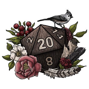 Artwork thumbnail, Druid Class D20 - Tabletop Gaming Dice by SweetDelilahs