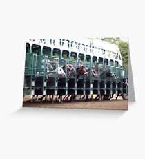 ... and they're off! - Saratoga Race Course NY Greeting Card