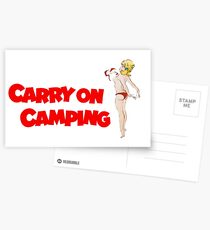 Carry on Camping Postcards