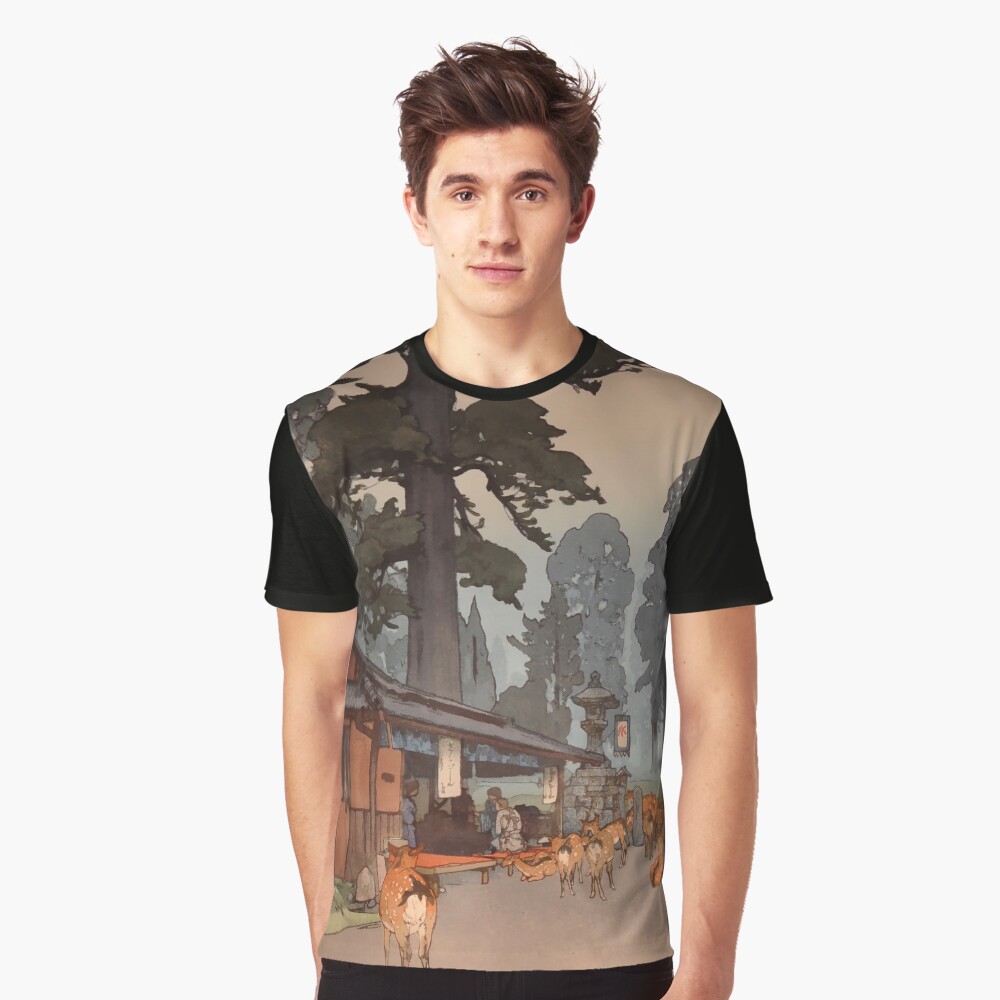 Way To Kasuga Shrine 1938 Hiroshi Yoshida Japanese Art Graphic T-Shirt