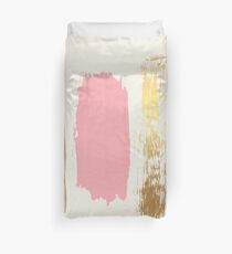 Brush Strokes (Rose/Gold) Duvet Cover