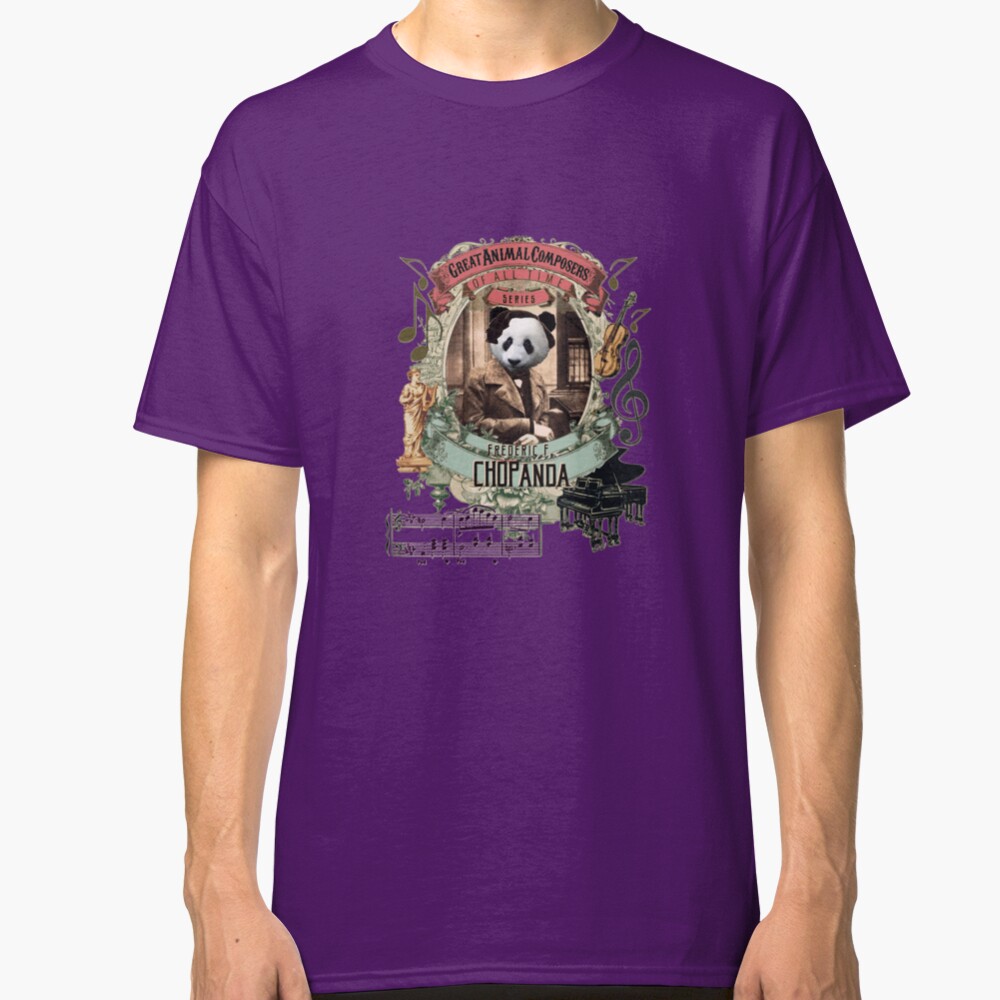 Cute Frederic Chopanda Chopin Piano Panda Classic T-Shirt
