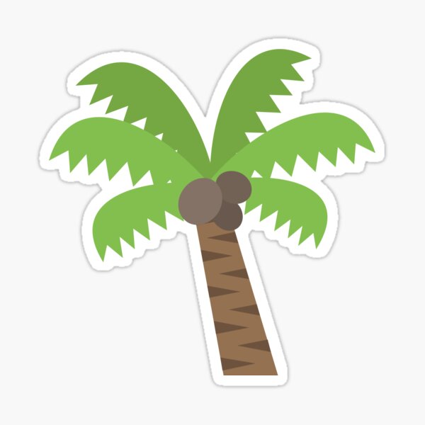 Palm Tree Emoji Stickers Redbubble
