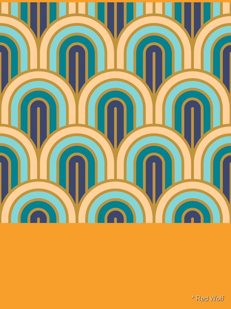 Geometric Pattern: Art Deco Arch: Dream by redwolfoz