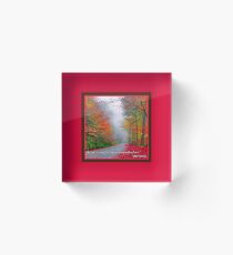 Albert Camus ~ Autumn Acrylic Block