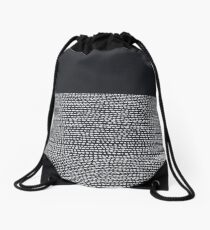 Riverside Black Drawstring Bag