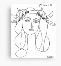 Pablo Picasso War And Peace 1952 Artwork T Shirt, Sketch Canvas Print
