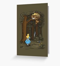 My Neighbor in Wonderland (Army) Greeting Card